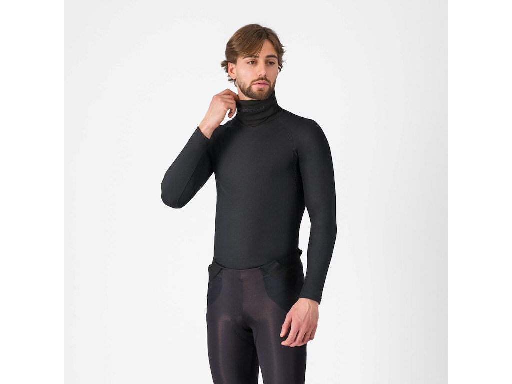 Castelli Flanders 2 High Neck Warmer Baselayer- Svedundertrøje - Sort - L