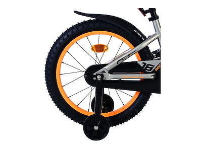 Volare Rocky Børnecykel - 18" med støttehjul - Grå