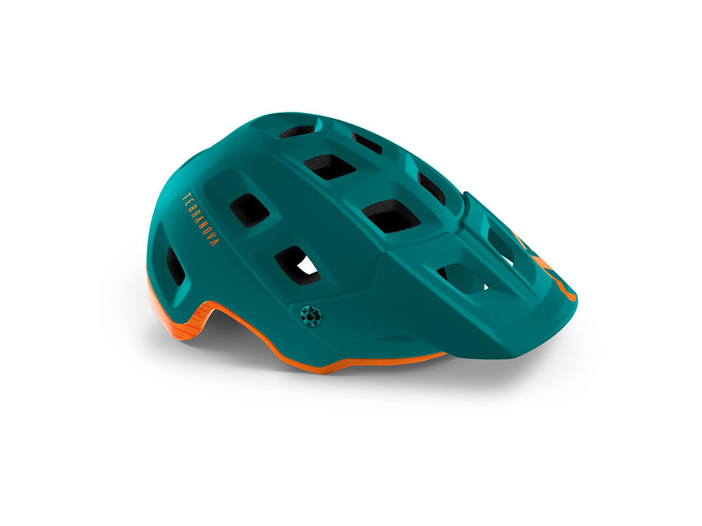 MET Terranova - MTB Cykelhjelm - Mat Alpine Green Orange - Str. 58-62 cm MET Terranova - MTB Cykelhjelm - Mat Alpine Green Orange - Str. 58-62 cm