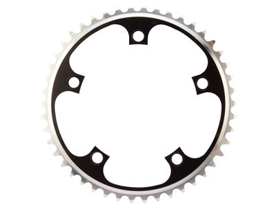 Stronglight inderklinge - 46 tands - ø130 - 5 huller -  9/10 speed - Zicral alu - Sort