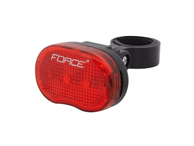 FORCE Oval baglygte med 3 dioder