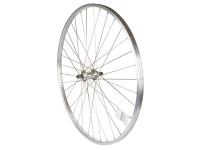 Schürmann 700c baghjul - Aluminiumsfælg - Skruekrans - Quick Release - Sølv