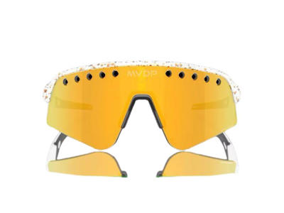 Oakley Sutro Lite Sweep - Cykelbriller - Prizm 24k  - White splatter MVDP signature edition