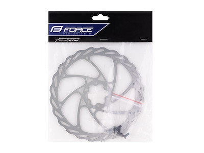 FORCE 4 bremseskive 180 mm 6 huls sølv