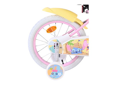 Volare Disney Stitch Børnecykel - 16" med støttehjul - Lyserød