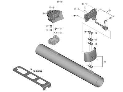 Shimano Steps øvre montagedel 600mm til model BM-EN600