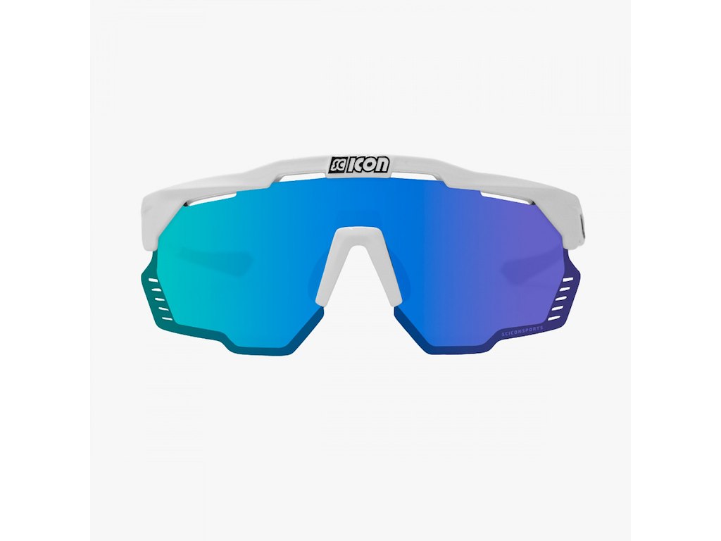 Scicon Aeroshade Kunken solbriller hvid/ Multimirror blå