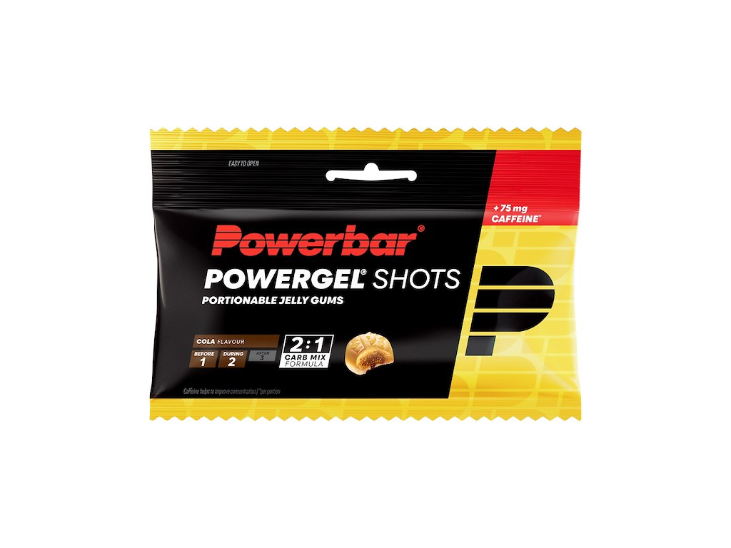 Powerbar - PowerGel shots med koffein - Vingummi - Cola Powerbar - PowerGel shots med koffein - Vingummi - Cola