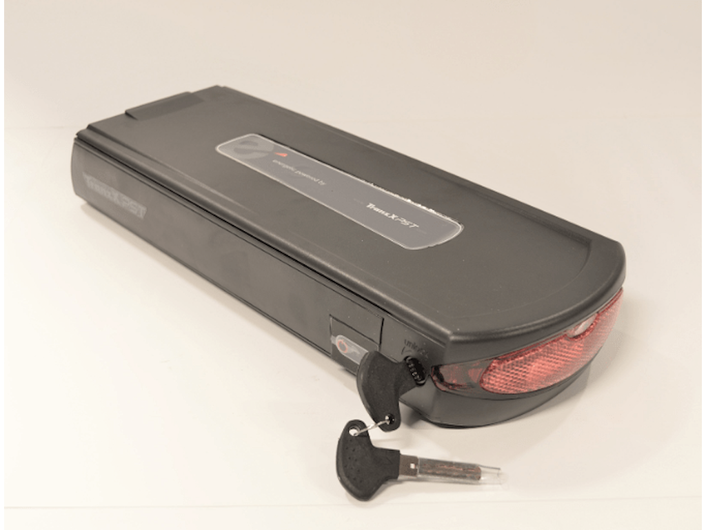 E-fly BL15 36V 16,7AH Batteri Sort, On/Off funktion