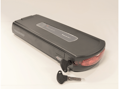 E-fly BL15 36V 16,7AH Batteri Sort, On/Off funktion
