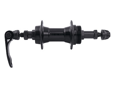 FORCE bagnav til skruekrans - forseglede lejer Quick release og 36 eger huller - Sort