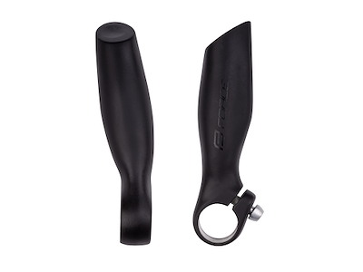 FORCE bar ends B4.6  11,5 cm lang aluminium- mat sort