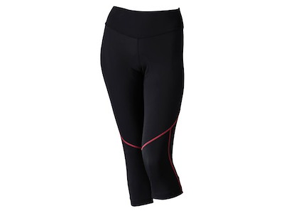 AGU Grid 3/4 Cykelshorts sort/coral Str. XS