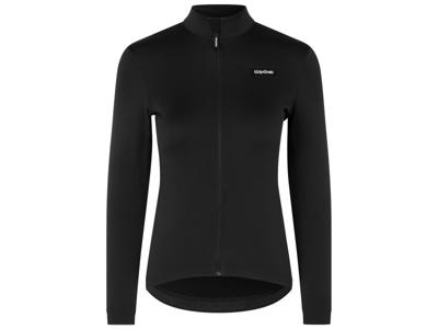GripGrab EXPLR W's Merinotech - Cykeltrøje - Lange ærmer - Dame - Sort