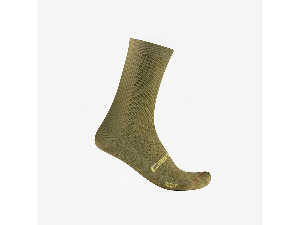 Castelli Espresso 18 cykelstrømper sage (Strømpe str.: 35-38)