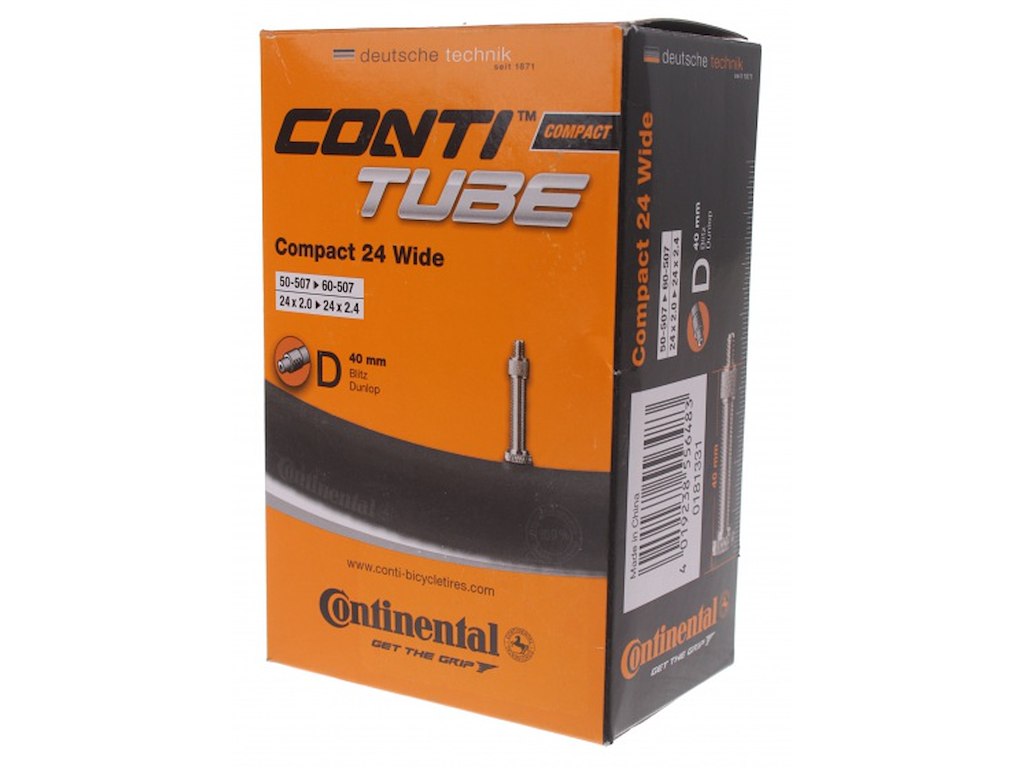 Continental 24 Slange 48/62-507 med 40mm dunlop ventil"