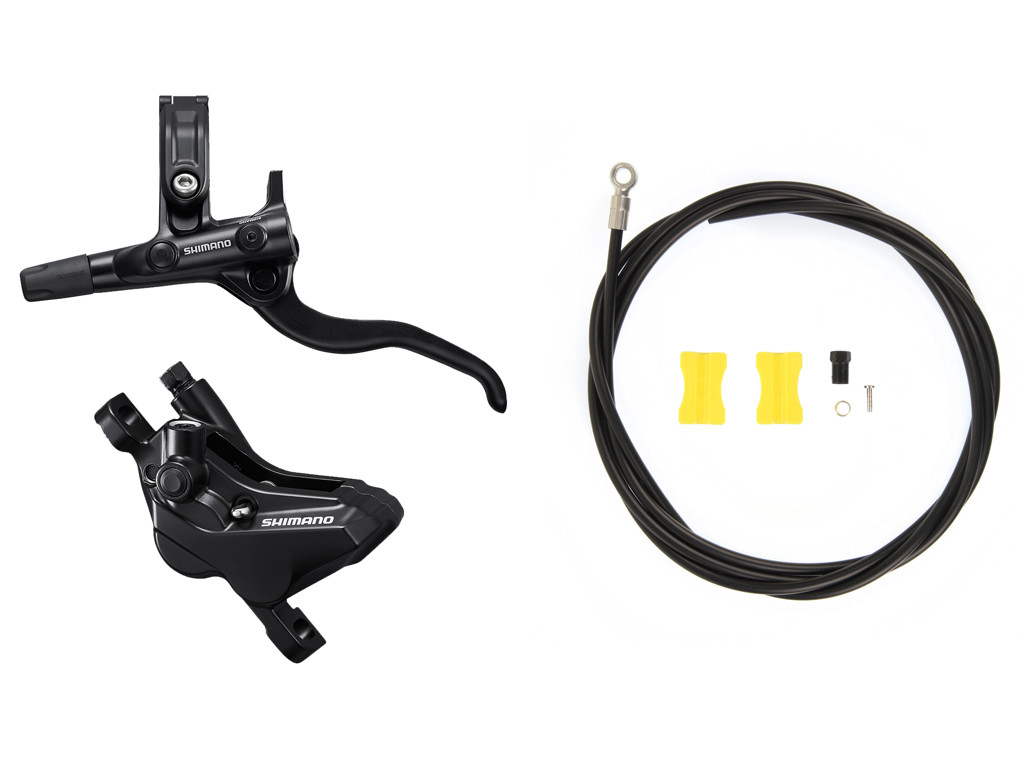 Shimano Deore - Bremsesæt hydraulisk med 4 stempler - For/venstre - MT420