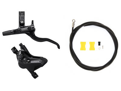 Shimano Deore - Bremsesæt hydraulisk med 4 stempler - For/venstre - MT420