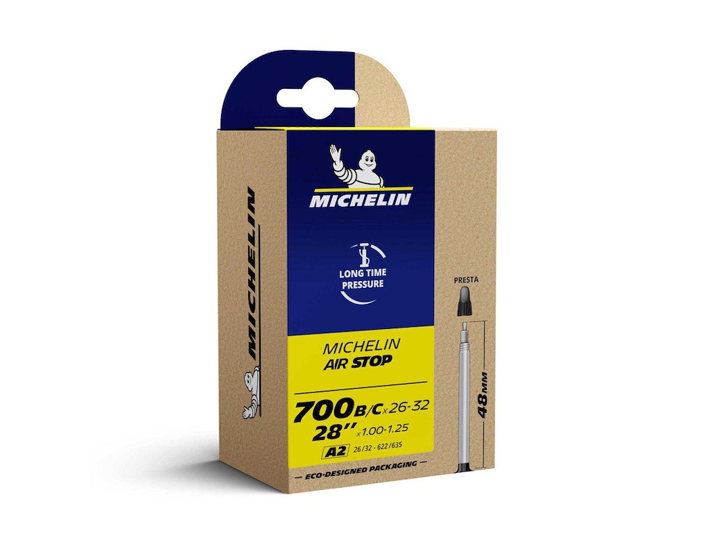 Michelin Airstop cykelslange 700x26-32C 48mm race ventil
