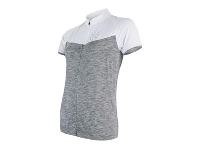 Sensor Motion FZ Jersey  - Dame Cykeltrøje med kort ærme - Grå/Hvid - Str. M