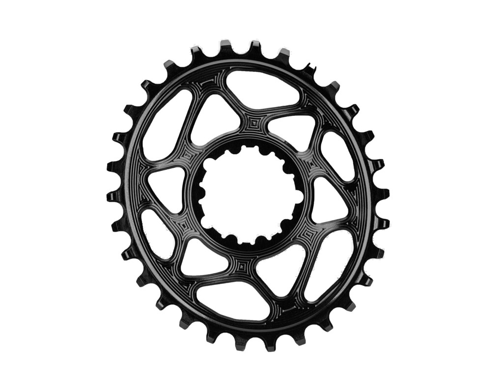 absoluteBLACK Oval klinge - Sram - Direct mount - Boost - Offset 3 mm - 30 tænder - Sort