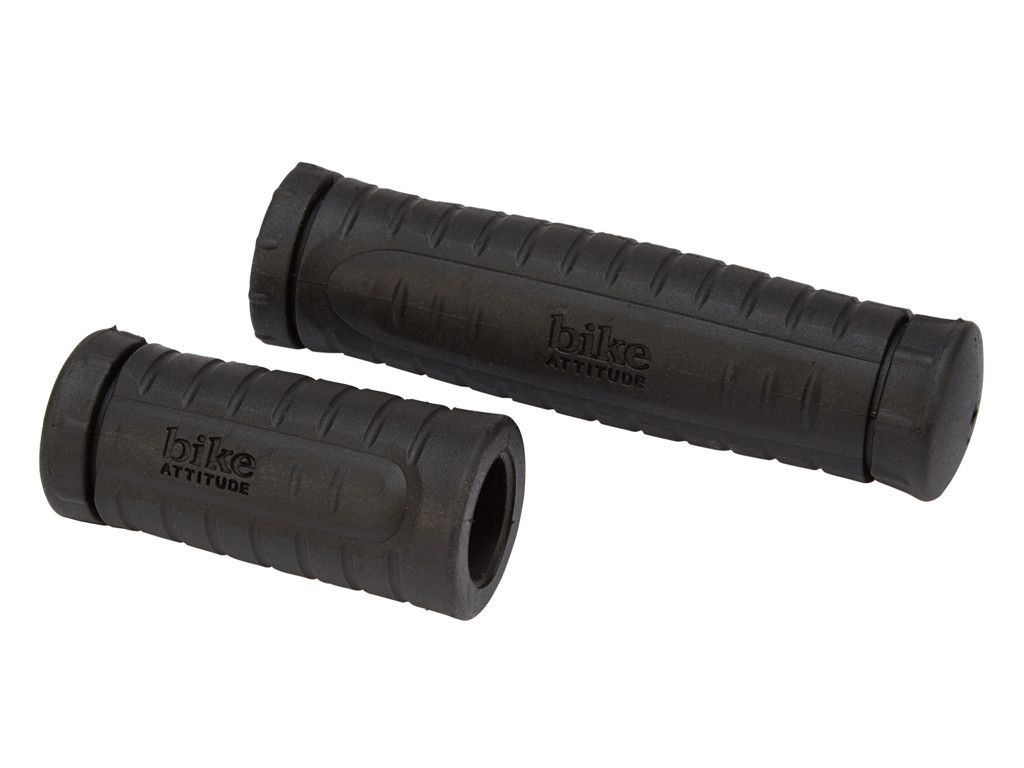 Bike Attitude Håndtag - MTB/City - Sort - 125/75mm - med logo
