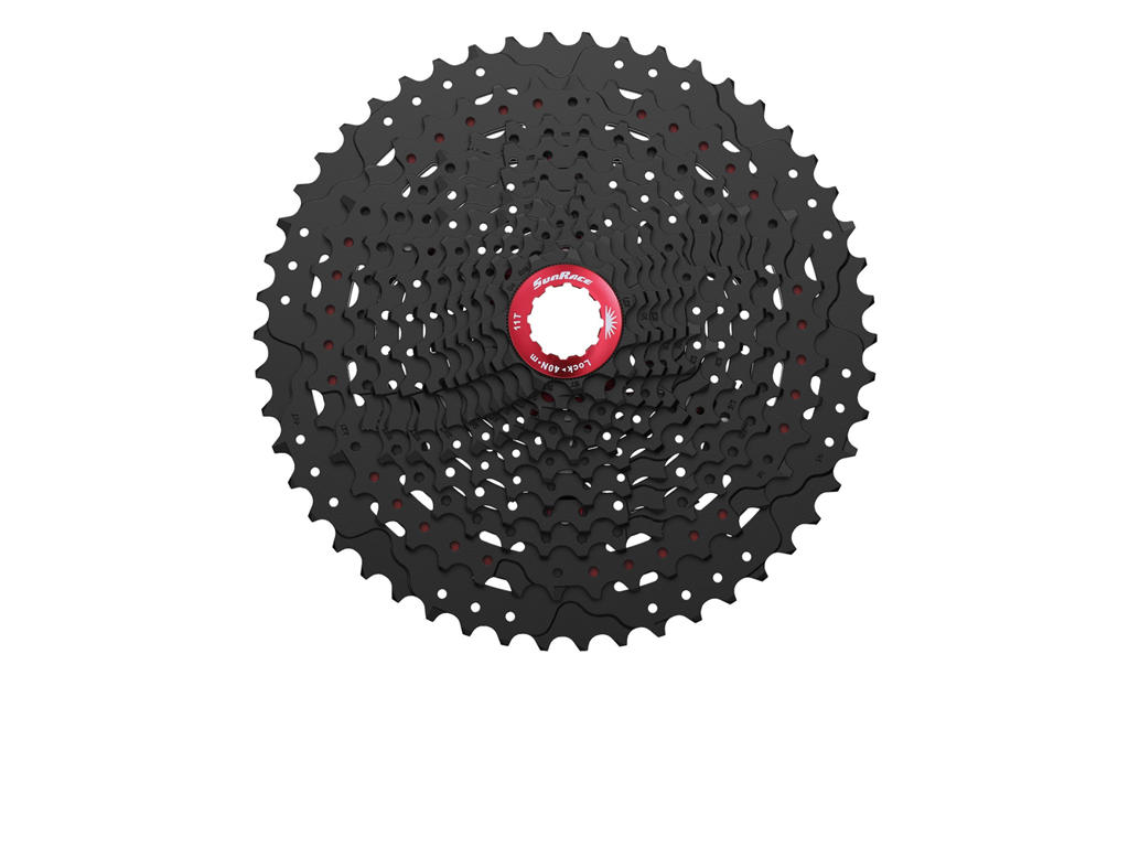 Sunrace CSMZ90 - Kassette 12 gear - 11-50 tands - MTB - Til Sram - Sort
