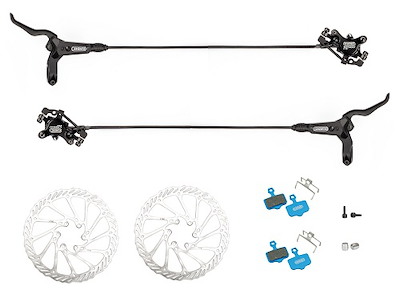 Elvedes HP4000 Hydraulisk Bremsesæt For- og Bagbremse