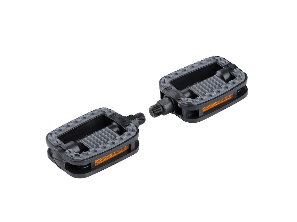 FORCE 807 pedaler plastik anti-slip - Sort-grå