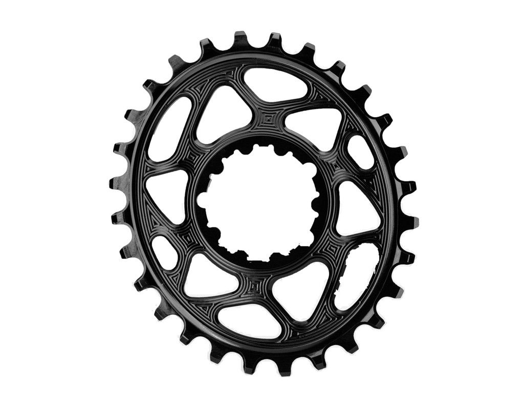 absoluteBLACK Oval klinge - Sram - Direct mount - Offset 6 mm - 28 tænder - Sort