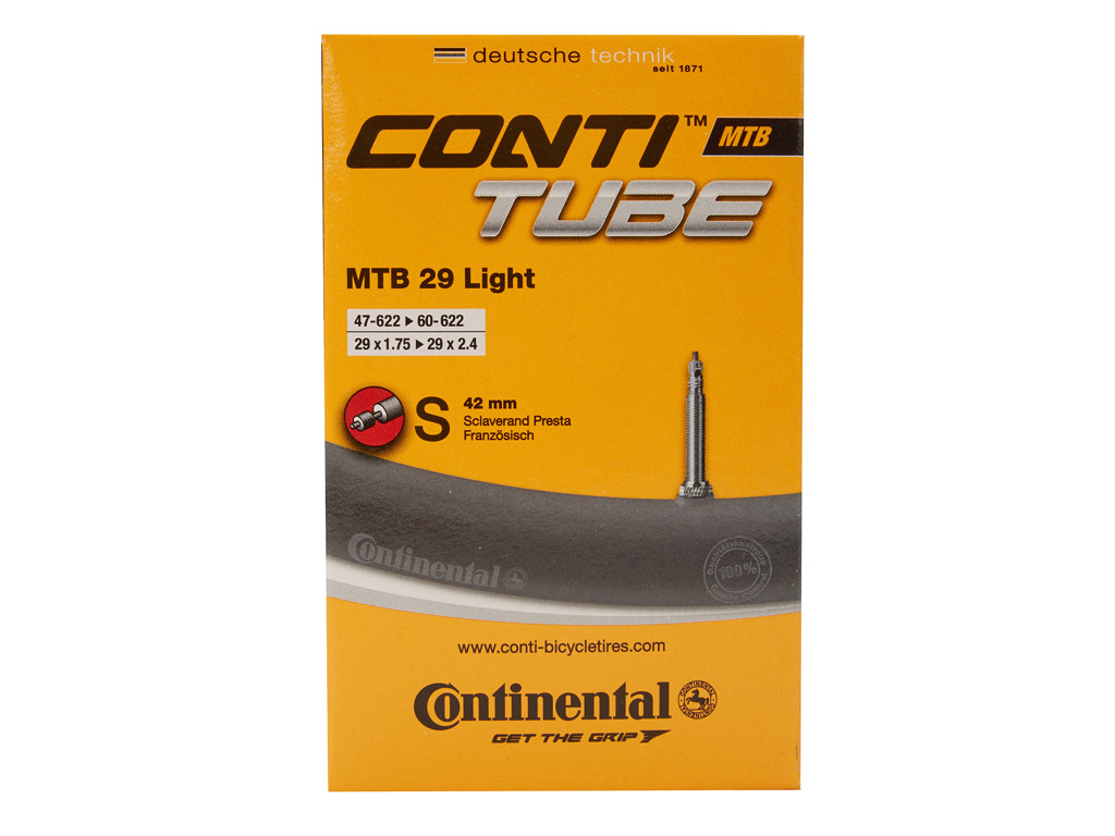 Continental MTB 29 Light - Cykelslange - 29"x1.75-2.40 - 42-60 mm racerventil