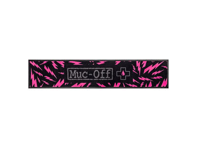 Muc-Off Absorbent Bike Mat - Absorberende værkstedsmåtte - Sort/Pink