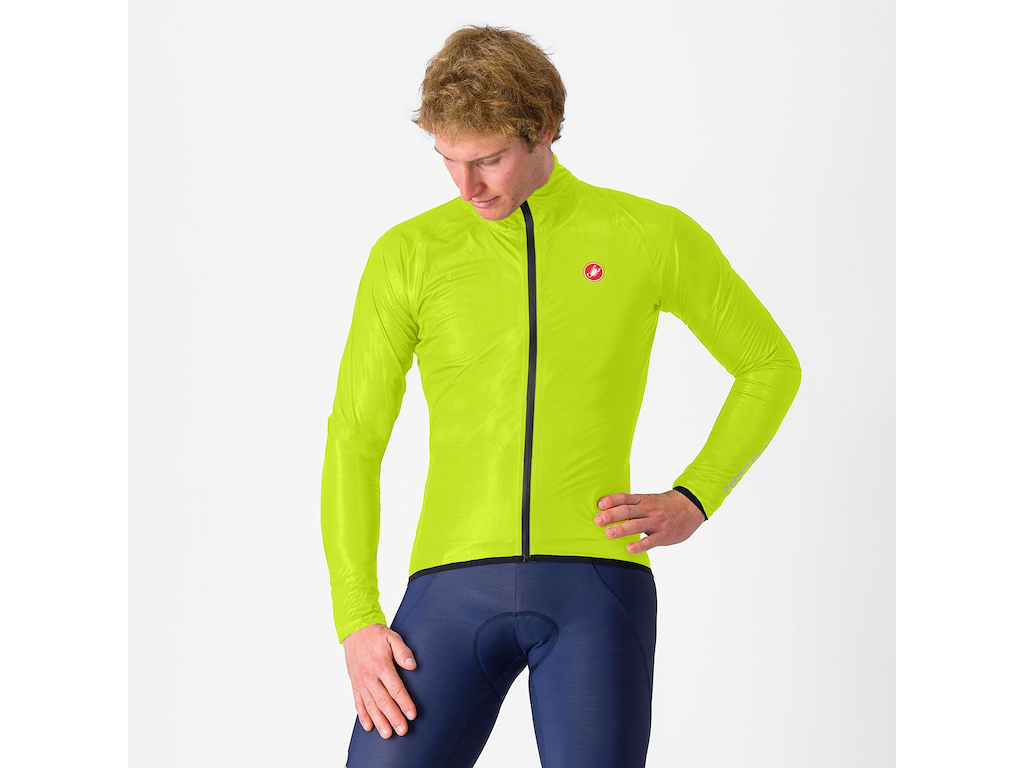 Castelli Squall Shell - Cykeljakke - Herre - Lime Grøn/Grå - Str. M Castelli Squall Shell - Cykeljakke - Herre - Lime Grøn/Grå - Str. M