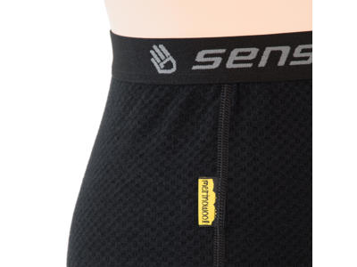 Sensor Merino Double Face - Skiunderbuks til børn - Sort - Str. 90