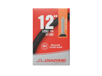 Chaoyang Slange 12 1/2 x 2 1/4 med 26.5mm lang Dunlop ventil