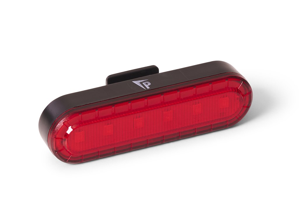 Pathtaker baglygte med 10 lumen genopladelig - med lygteholder til sadelpind