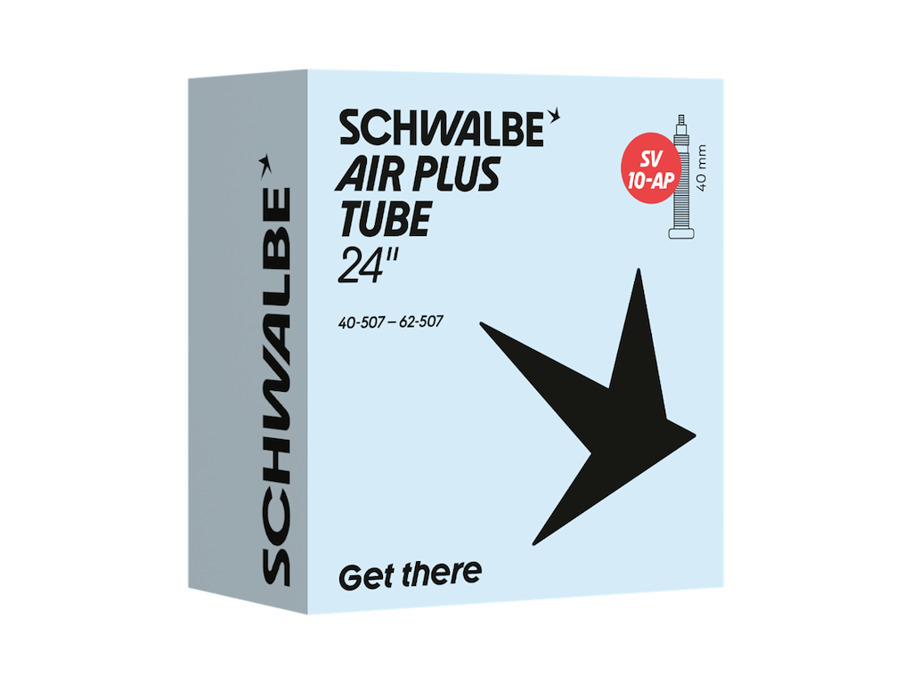Schwalbe Air Plus slange 24" (40/62-507) med 40mm lang racerventil SV10-AP