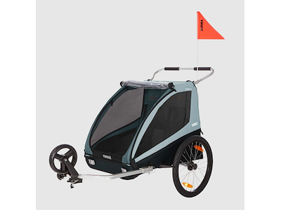 Thule Coaster XT - Cykeltrailer til 2 børn - Blød Blå