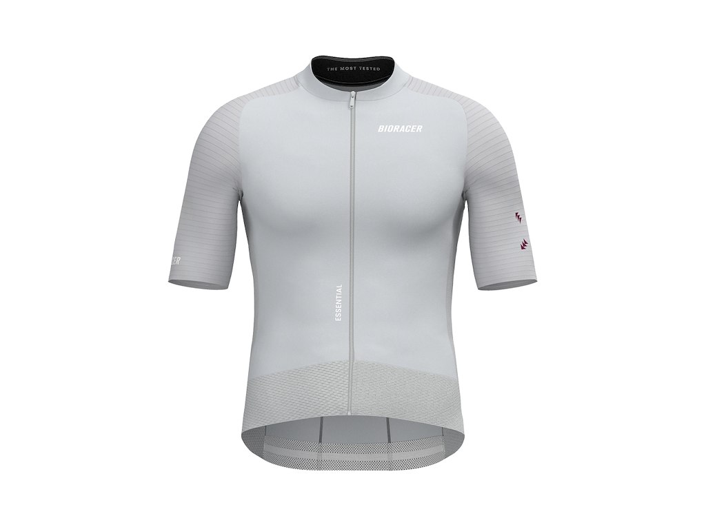 Bioracer Epic Essential Jersey - Cykeltrøje - Korte Ærmer - Herre - Cool Grey - XS