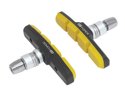 FORCE MTB bremsegummi  sort-gul