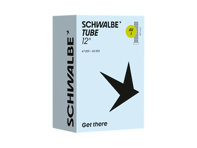 Schwalbe slange 12" (47/62-203) med 40mm lang Autoventil AV1