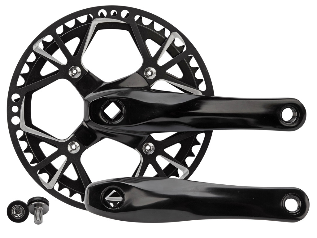 Lasco - Kranksæt - 46 tands - 170 mm - Sort med sort disc