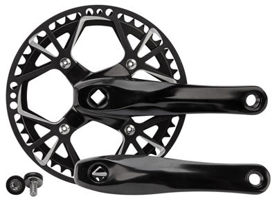 Lasco - Kranksæt - 46 tands - 170 mm - Sort med sort disc