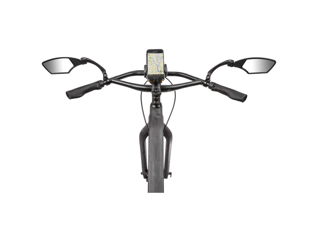 M-Wave Spy Space - Cykelspejl - Til styrmontering - Aluminiums Clamp - Sort