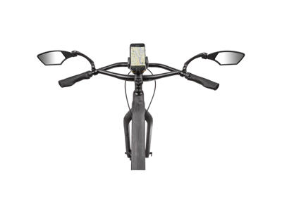 M-Wave Spy Space - Cykelspejl - Til styrmontering - Aluminiums Clamp - Sort