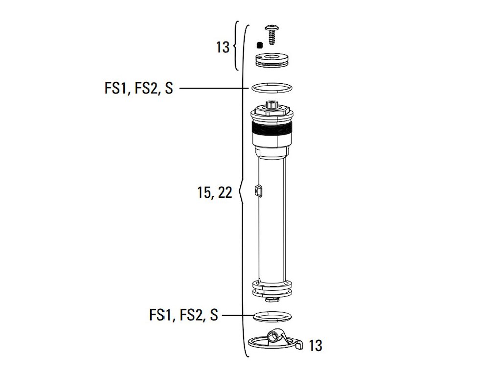 RockShox TurnKey dæmperenhed til remote