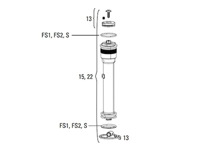 RockShox TurnKey dæmperenhed til remote