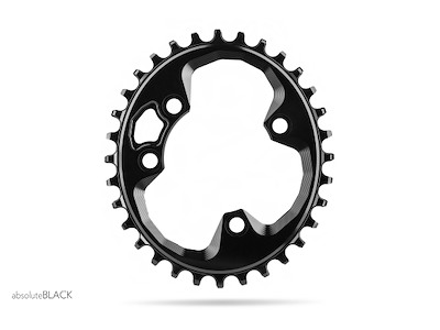 Absolute Black Klinge Oval  Rotor  76 mm