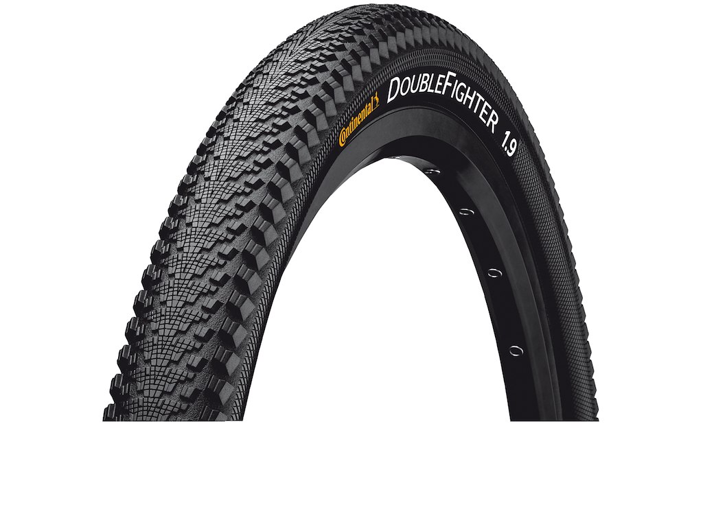 Continental Double Fighter III Tråddæk 24x2,00 (50-507) Sort