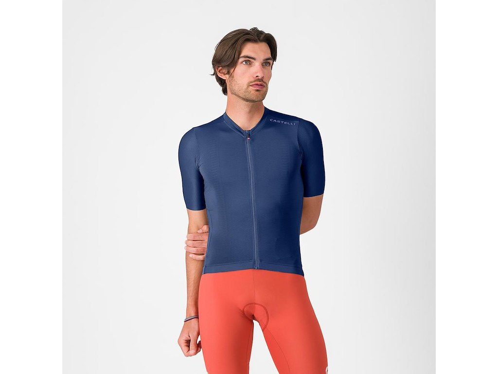 Castelli Espresso 2 Jersey - Cykeltrøje - Korte Ærmer - Herre - Belgian Blue - L Castelli Espresso 2 Jersey - Cykeltrøje - Korte Ærmer - Herre - Belgian Blue - L